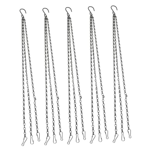 UPKOCH 5 Stück Schwere Metall-hängerkette Verstellbare Gartenpflanzen-aufhängung Belastbare Ersatzkette für Blumentöpfe Vogelfutterspender Laternen und Gartendeko UPKOCH 5 Stück Schwere Metall-hängerkette Verstellbare Gartenpflanzen-aufhängung Belastbare Ersatzkette für Blumentöpfe Vogelfutterspender Laternen und Gartendeko von UPKOCH