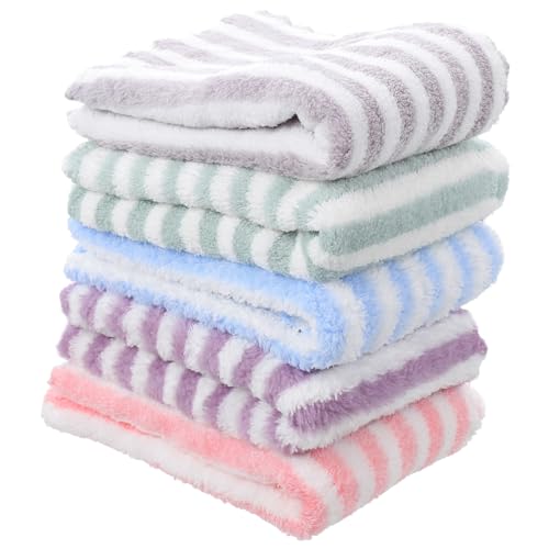 UPKOCH 5 Stück Teiliges Badehandtuch für Meerschweinchen Weiche Saugfähige und Atmungsaktive Kleintier bettdecke Kleine Haustier käfigeinlage in Pastellfarben von UPKOCH