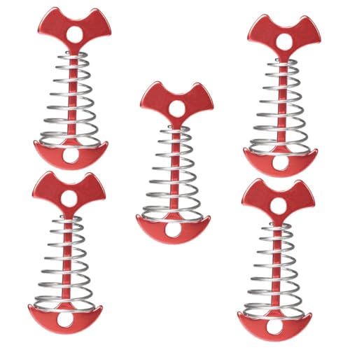 UPKOCH 5 Stück Teiliges Fishbone Zeltpflock mit Federfunktion Robuster Bodenanker für Camping und Trampolin Praktische Seilfixierung Wetterbeständig und Tragbar für Outdoor Zelte und UPKOCH 5 Stück Teiliges Fishbone Zeltpflock mit Federfunktion Robuster Bodenanker für Camping und Trampolin Praktische Seilfixierung Wetterbeständig und Tragbar für Outdoor Zelte und von UPKOCH