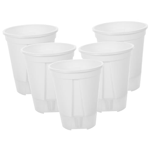 UPKOCH 5 Stück selbstansaugendes faules Becken Drainage Selbstbewässerung Pflanzenbewässerungsgeräte selbstbewässernder Topf Automatischer Bewässerungspflanzer pp Weiß von UPKOCH
