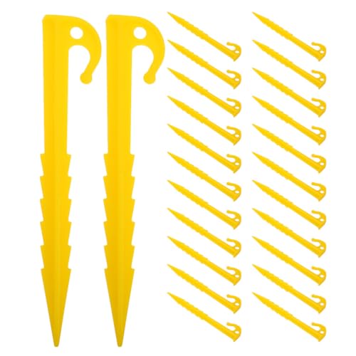 UPKOCH 50 Stück Camping-Zeltheringe, Kunststoff-Erdnägel mit gezackten Kanten, Winddichte für Outdoor-Zelte, Planen und Gartennetze UPKOCH 50 Stück Camping-Zeltheringe, Kunststoff-Erdnägel mit gezackten Kanten, Winddichte für Outdoor-Zelte, Planen und Gartennetze von UPKOCH