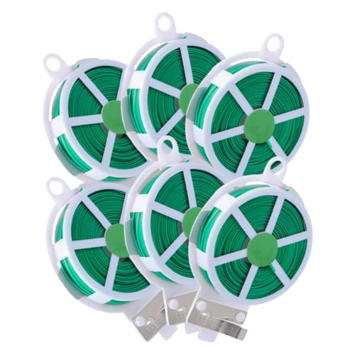 UPKOCH 6 Rollen Flexible Gartenbindedraht für Pflanzenfixierung Multifunktionale Pflanzenschnur Robustes für Gemüse Obst und Rankpflanzen von UPKOCH