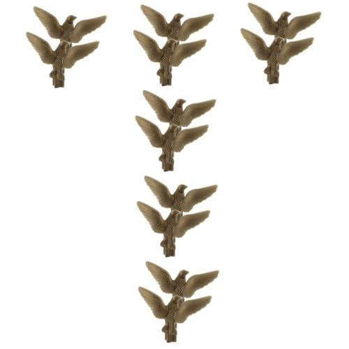 UPKOCH 6 Sätze Dekorative Fahnenmast Adler Kopf Aufsatz Fahnenkopf Dekoration Für Gartenflaggen Design Für Außenbereich Und Gartendekoration 2 Stück * 6 von UPKOCH