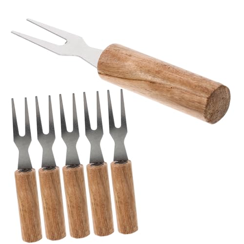 UPKOCH 6 Stück Teiliges Edelstahl Grillgabel mit Holzgriff Wiederverwendbare Bbq Maiskolbenhalter Rutschfest und Hitzebeständig Vielseitig für Fleisch Gemüse und Obst Beim Grillen und UPKOCH 6 Stück Teiliges Edelstahl Grillgabel mit Holzgriff Wiederverwendbare Bbq Maiskolbenhalter Rutschfest und Hitzebeständig Vielseitig für Fleisch Gemüse und Obst Beim Grillen und von UPKOCH