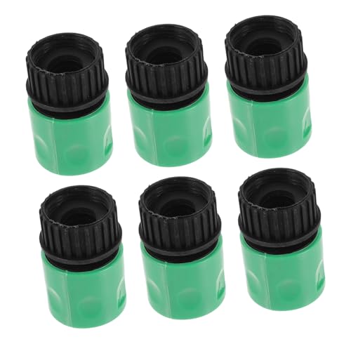 UPKOCH 6 Stück Teiliges Gartenschlauch Adapterset Innengewinde Kupfer Wasserhahn Schnellkupplung mit Automatischer Wasserstopp Funktion Dicht und Auslaufsicher und Tragbar für von UPKOCH