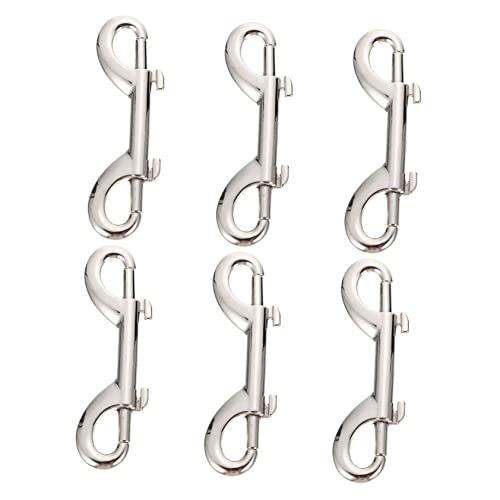 UPKOCH 6 Stück Teiliges Pet Leash Snap Hooks aus Verschleißfestem Doppelköpfige Karabinerhaken für Hundeleinen Taschen Rucksackriemen Robust Einfach zu Bedienen Korrosionsbeständig von UPKOCH