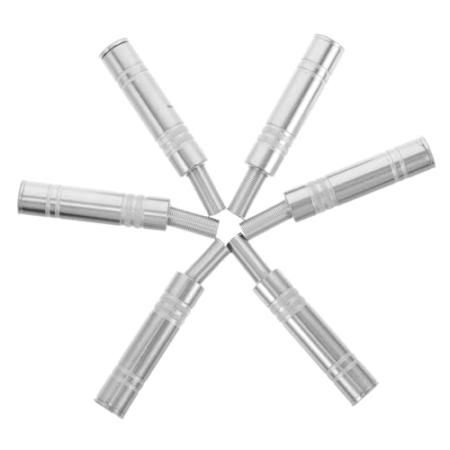 UPKOCH 6 Stück Teiliges Stereo audio adapter Metallischer Female klinkenverbinder Langlebiger Stereo klinkenanschluss Kompatibel mit Gitarre Mikrofon Verstärkung Vielseitiger von UPKOCH