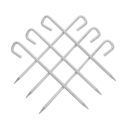 UPKOCH 6 Stück Winddichte Robuste Erdanker für Outdoor Camping Rucksacktouren Zeltdächer und Schutzhüllen Vielseitig Gras Sand Hartem Boden Einsetzbar von UPKOCH