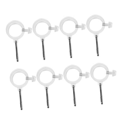 UPKOCH 8 Stück Flaggenbefestigungsschnalle Fahnenmast Flaggenbefestigungsclips Flaggenteile Flaggenzubehör Fahnenmastklemme Fahnenmast Haltering Flaggenhalterringe Flaggenclips von UPKOCH