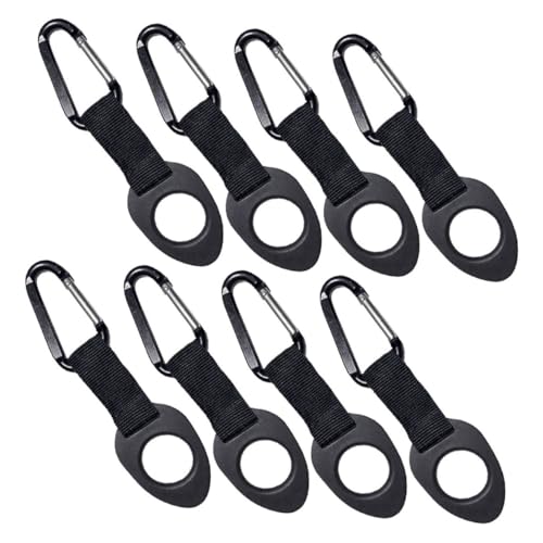 UPKOCH 8 Stück Teiliges Wasserfeste Verschleißfeste Outdoor Flaschenhalter Clips aus Aluminiumlegierung und Nylon für Wasserflaschen Trinkflaschen Vielseitig Robust für Camping und von UPKOCH