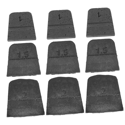 UPKOCH 9 Teiliges Eisenkeil Axtstiel Keil Set Klauenhammer Ersatzkeile Griff Aus Metall Ersatzkeile Aus Metall Hammerstiel Ersatzkeile Metall Axtstiel Keile Silber von UPKOCH