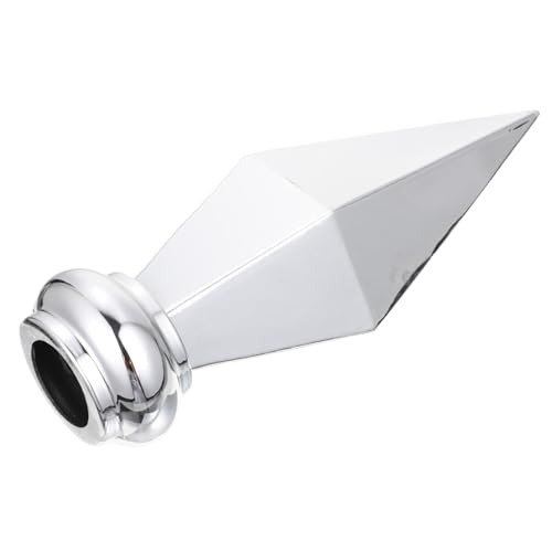 UPKOCH Aluminiumlegierung Fahnenmast Spitze Langlebiger Fahnenkopf Flaggenmast Zubehör Silber für Standard Innen und Umzugsfahnen Robust Wetterfest Dekorativ von UPKOCH