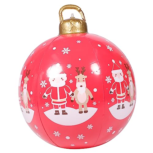 UPKOCH Aufblasbare Weihnachtskugel Rot Wetterfeste Outdoor Dekoration Große PVC Christbaumkugel Vielseitig Hängbar für Garten Party und Heimfest Einfache Inflation für Festliche UPKOCH Aufblasbare Weihnachtskugel Rot Wetterfeste Outdoor Dekoration Große PVC Christbaumkugel Vielseitig Hängbar für Garten Party und Heimfest Einfache Inflation für Festliche von UPKOCH