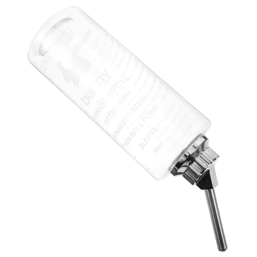 UPKOCH Auslaufsichere Nagetier Wasserflasche mit Rollkugelspender Hängend für Kaninchen Hamster Meerschweinchen Sauberer Trinkwasserautomat für Kleine Haustiere von UPKOCH