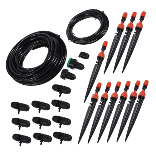 UPKOCH Automatisches Gartenbewässerungssystem mit Einstellbarem Sprühnebel Micro Drip Schlauchset für Gewächshaus und Pflanzen Inklusive Vielseitiger Verbinder Einfache DIY Installation von UPKOCH