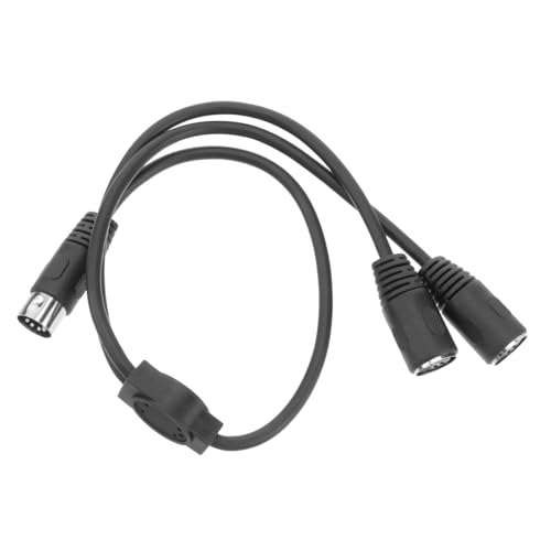 UPKOCH Din Pin Adapter Midi Audio Kabel Splitter Langlebiges Verlustfreier Signaltransfer für Midi Geräte von UPKOCH