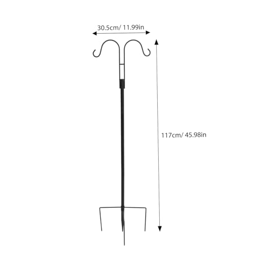 UPKOCH Doppelter Schäferhaken Gartenstecker aus Robustem Metall Abnehmbarer Hirschstab mit Praktischem Design für Vogelfutter Pflanzenhänger und Laternen im Außenbereich UPKOCH Doppelter Schäferhaken Gartenstecker aus Robustem Metall Abnehmbarer Hirschstab mit Praktischem Design für Vogelfutter Pflanzenhänger und Laternen im Außenbereich von UPKOCH