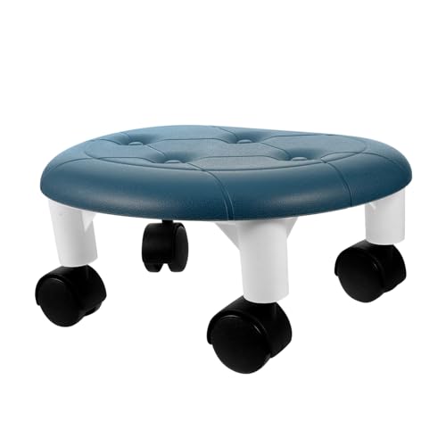 UPKOCH Niedriger Rollhocker Mit Rädern Für Zuhause Drehbarer Hocker Aus Kunststoff Robust Und Langlebig Vielseitig Einsetzbar Für Pediküre Büro Und Sonstiges von UPKOCH