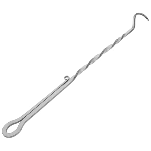 UPKOCH Edelstahl BBQ Food Turner Grillhaken zum Wenden von Fleisch und Gemüse Scharfe Spitze für müheloses Greifen hochwertiges Grill Zubehör für Gasgrill und Holzkohlegrill von UPKOCH
