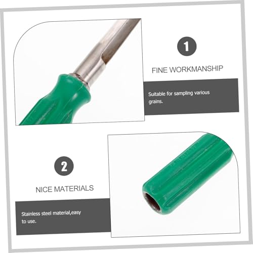 UPKOCH Edelstahl Getreideprobennehmer mit Abs Griff Langlebig Rostfrei Scharfes Probenahmewerkzeug für Getreidepulver und Bodenproben Leichte Reinigung Einfache Handhabung für UPKOCH Edelstahl Getreideprobennehmer mit Abs Griff Langlebig Rostfrei Scharfes Probenahmewerkzeug für Getreidepulver und Bodenproben Leichte Reinigung Einfache Handhabung für von UPKOCH
