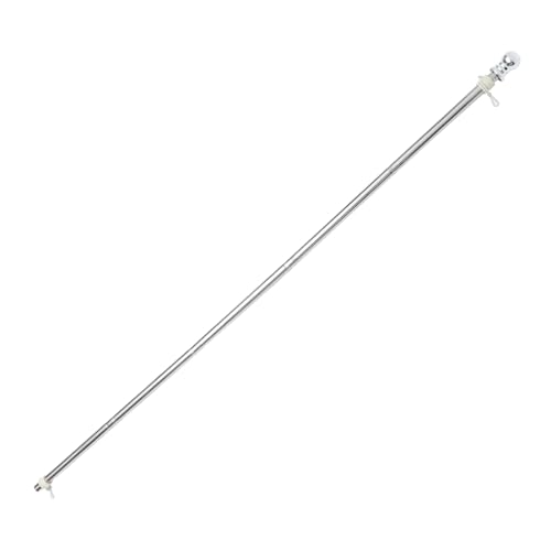 UPKOCH Edelstahl Outdoor Fahnenmast mit Anti Wind Rotation Rostfrei Wetterfest Robust für Garten Saison Feiertagsflaggen Einfache Befestigung ohne Werkzeug von UPKOCH