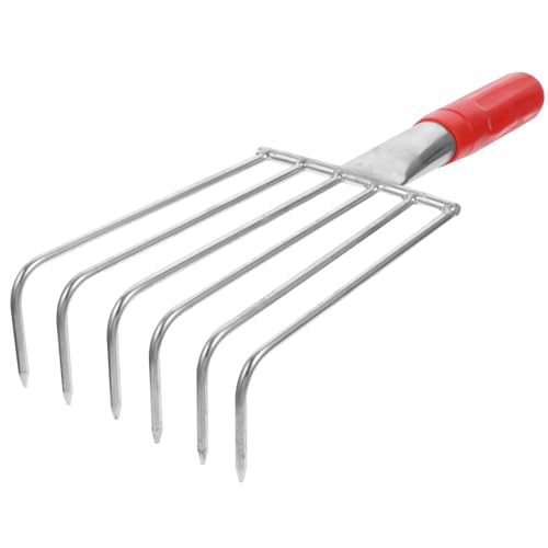 UPKOCH Edelstahl Rechen mit Langlebiger Handrechen zum Muschelsammeln und Gartenarbeit Robustes Metallwerkzeug für Strand und Beet Ergonomischer Griff für Einfaches Graben UPKOCH Edelstahl Rechen mit Langlebiger Handrechen zum Muschelsammeln und Gartenarbeit Robustes Metallwerkzeug für Strand und Beet Ergonomischer Griff für Einfaches Graben von UPKOCH