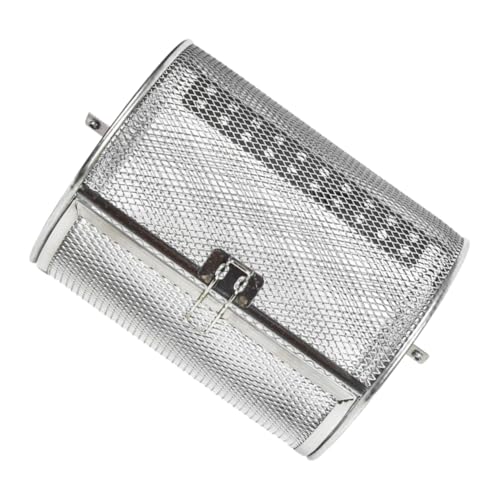 UPKOCH Edelstahl Rotierender Grillkorb Verschleißfest Grillkorb für Elektro ofen Gemüse Fleisch Gleichmäßiges Garen für Zuhause und Outdoor von UPKOCH