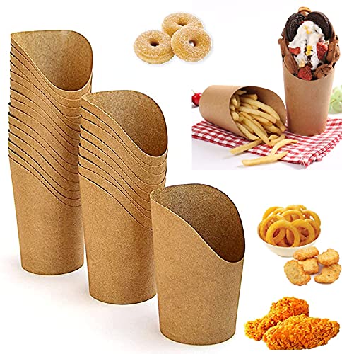 UPKOCH 100 Stück Snack-Container aus Kraftpapier für Pommes Frites, zum Herausnehmen von Partys, Frozen Dessert Supplies Backen Kuchen von UPKOCH