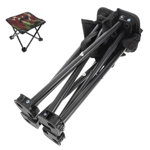 UPKOCH Faltbarer Camouflage Campingstuhl Tragbarer Klapphocker für Angeln Reisen Wandern und Strand Leichtes und Kompaktes Design für Outdoor Aktivitäten von UPKOCH