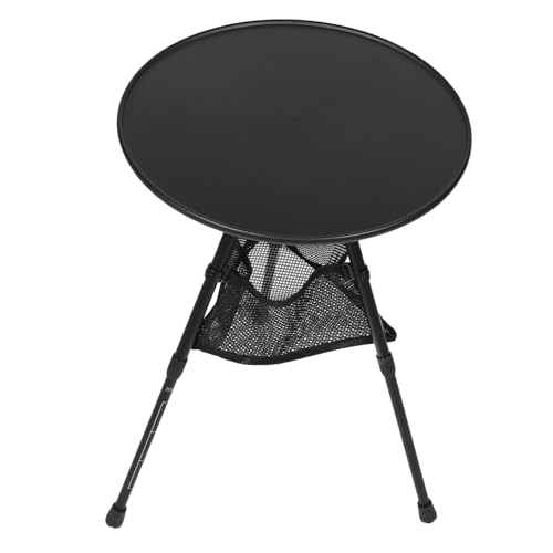 UPKOCH Faltbarer Campingtisch Aluminium Klapptisch für Outdoor Aktivitäten Höhenverstellbar und Kompakt für Grillen und Reisen Mit Tragetasche und Netzbeutel für Einfachen Transport von UPKOCH