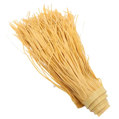 UPKOCH Flammhemmende Strohfliese Kunstrasen Garten Indoor Stroh Outdoor Rasen Kunstrasen Gefälschtes Material Landschaftsbau DIY Strohdach Dekoratives Strohdach Gelb Pe von UPKOCH