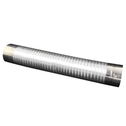 UPKOCH Flexibles Edelstahl Ofenrohr Øcm Hitzebeständig Leichtes Metall Rauchrohr Kaminrohr für Hausheizung und Abluft Einfache Installation Langlebig Sicher von UPKOCH