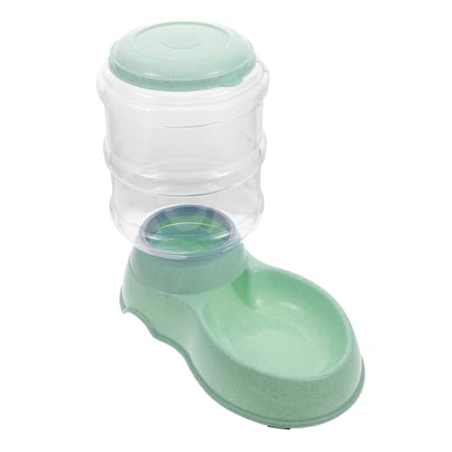 UPKOCH Futterautomat Haustier automatisch Container Futterspender für Katzen Essen Werkzeug Futterspender für Welpen Lebensmittelhalter Fütterungsgerät für Welpen Katzenfutter pp Grün von UPKOCH