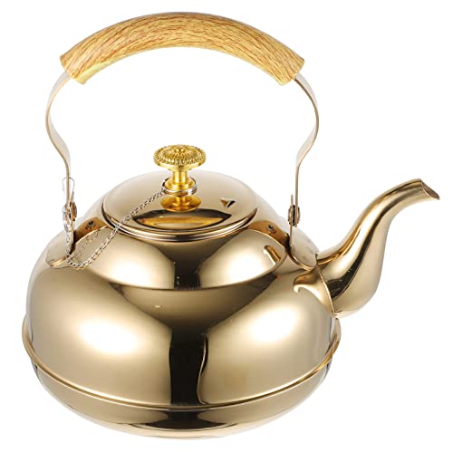 UPKOCH Edelstahl Mit Siebeinsatz Teekessel Für Induktionsherd Moderne Form Hitzebeständiger Griff Für Zuhause Und Teestuben UPKOCH Edelstahl Mit Siebeinsatz Teekessel Für Induktionsherd Moderne Form Hitzebeständiger Griff Für Zuhause Und Teestuben von UPKOCH