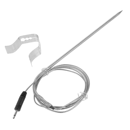 UPKOCH Grillthermometer Sonde Klammer für Bbq Fleischthermometer Sichere Befestigung Präzise Temperaturmessung Rutschfest Einfach zu Bedienen Kompatibel mit Holzkohlegrill und von UPKOCH