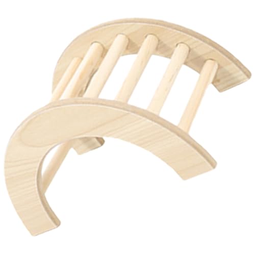 UPKOCH Hamster Holzbrücke Kletterspielzeug Robust Mehrzweck Kleintier Leiter für Hamster Käfig Zubehör Beschäftigen Kleiner Tiere von UPKOCH
