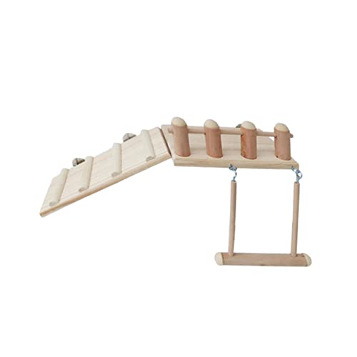 UPKOCH Hamster Set Teilig aus Langlebigem mit Springbrett Leiter und Schaukel für Hamster Papagei Meerschweinchen Interaktives Kletter und Sprungspielzeug für Kleintiere von UPKOCH