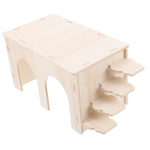 UPKOCH Hamster Versteck Haus aus mit Plattform und Leiter Robustes Verschleißfestes Kleintierhaus Multifunktionales Spieltunnel für Meerschweinchen und Kleine Nager Fördert Bewegung und UPKOCH Hamster Versteck Haus aus mit Plattform und Leiter Robustes Verschleißfestes Kleintierhaus Multifunktionales Spieltunnel für Meerschweinchen und Kleine Nager Fördert Bewegung und von UPKOCH