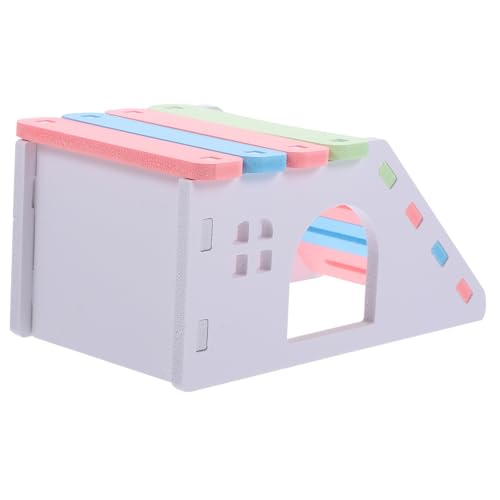 UPKOCH Hamsterhaus Kleintier Spielhaus aus Robustem PVC mit Rutsche und Leiter Multifunktionales Versteck für Hamster und Kleine Haustiere Einfach zu Montieren und Langlebig Zubehör für von UPKOCH