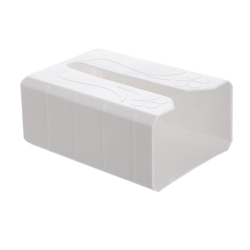 UPKOCH Handtuchspender Wandmontage Papiertuchspender Ohne Bohren Wand Tissue Box Keine Spur Taschentuch Kosmetiktücher Papierhandtuch Küchenpapier Spender Aufbewahrungsbox Weiß von UPKOCH
