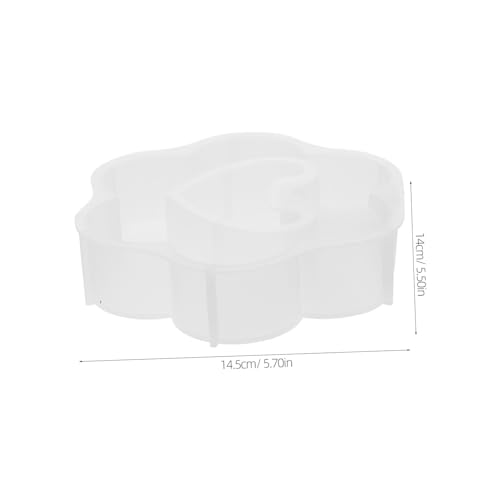 UPKOCH Herzförmige Silikonform für Resin Vasen DIY Kreative Wasserpflanzen Deko Weiche Wiederverwendbare Blumentopfform für Tischdeko Basteln von UPKOCH