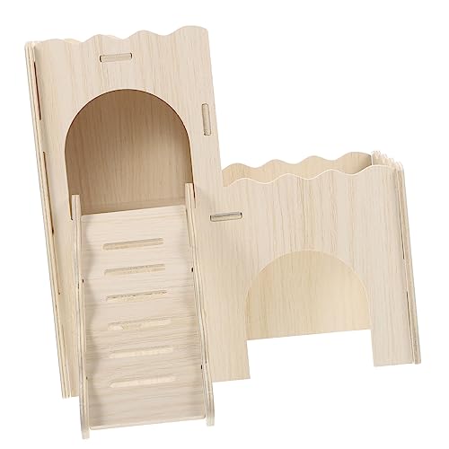UPKOCH Holz Hamsterhaus mit Leiter Kleintier Versteck Spielhaus für Hamster Meerschweinchen zum Klettern und Verstecken Robustes Nest und Zahnpflege für Kleine Haustiere UPKOCH Holz Hamsterhaus mit Leiter Kleintier Versteck Spielhaus für Hamster Meerschweinchen zum Klettern und Verstecken Robustes Nest und Zahnpflege für Kleine Haustiere von UPKOCH
