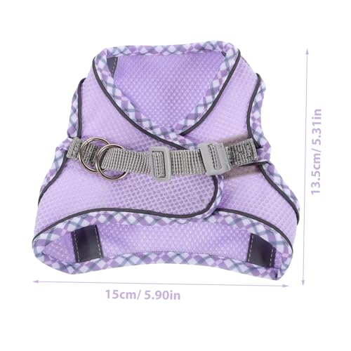 UPKOCH Hundegeschirr XXS für Kleine Hunde Verstellbares Fluchtverhinderndes Welpenweste Geschirr mit Weichem Komfortables Brustgeschirr und Leine Set für Sicheres Gassigehen und Training von UPKOCH