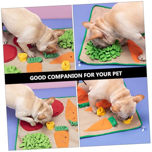 UPKOCH Hundeschnüffelmatte aus Umweltfreundlichem Polar Fleece Große Kreative Gemüseform Interaktives Beschäftigungsspielzeug für Kleine Hunde Fördert Gesundes Fressverhalten und UPKOCH Hundeschnüffelmatte aus Umweltfreundlichem Polar Fleece Große Kreative Gemüseform Interaktives Beschäftigungsspielzeug für Kleine Hunde Fördert Gesundes Fressverhalten und von UPKOCH