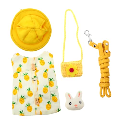 UPKOCH Kaninchen Geschirr aus Weichem Baumwollstoff mit Niedlichem Hasenmotiv Verstellbar Inklusive Passender Leine und Tasche Geeignet für Kleine und Mittelgroße Haustiere UPKOCH Kaninchen Geschirr aus Weichem Baumwollstoff mit Niedlichem Hasenmotiv Verstellbar Inklusive Passender Leine und Tasche Geeignet für Kleine und Mittelgroße Haustiere von UPKOCH