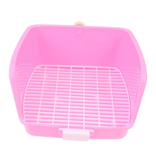UPKOCH Kaninchen Toilette aus Robustem Kunststoff Kompakt und Leicht Geeignet für Kleine Haustiere Wie Hase Meerschweinchen Chinchilla Frettchen Praktisches Trainings tablett in Rosa UPKOCH Kaninchen Toilette aus Robustem Kunststoff Kompakt und Leicht Geeignet für Kleine Haustiere Wie Hase Meerschweinchen Chinchilla Frettchen Praktisches Trainings tablett in Rosa von UPKOCH