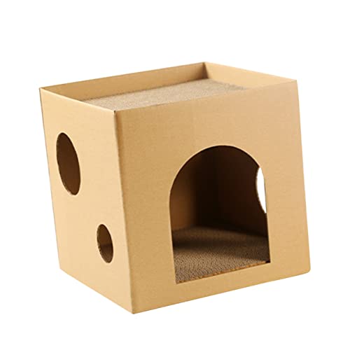 UPKOCH Katzenkratzspielzeug aus Wellpappe Halbgeschlossene Katzenhöhle für Kätzchen zur Krallenpflege und Möbel Schutz für Katzen und Kätzchen UPKOCH Katzenkratzspielzeug aus Wellpappe Halbgeschlossene Katzenhöhle für Kätzchen zur Krallenpflege und Möbel Schutz für Katzen und Kätzchen von UPKOCH