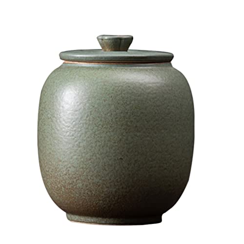 Japanische Keramik Teedose Mit Deckel, Luftdichtes Design Für Tee, Kaffee, Gewürze Und Süßigkeiten, Feuchtigkeitsbeständig Und Vielseitig, Dekorative Vorratsdose Für Küche Und Wohnzimmer Japanische Keramik Teedose Mit Deckel, Luftdichtes Design Für Tee, Kaffee, Gewürze Und Süßigkeiten, Feuchtigkeitsbeständig Und Vielseitig, Dekorative Vorratsdose Für Küche Und Wohnzimmer von UPKOCH