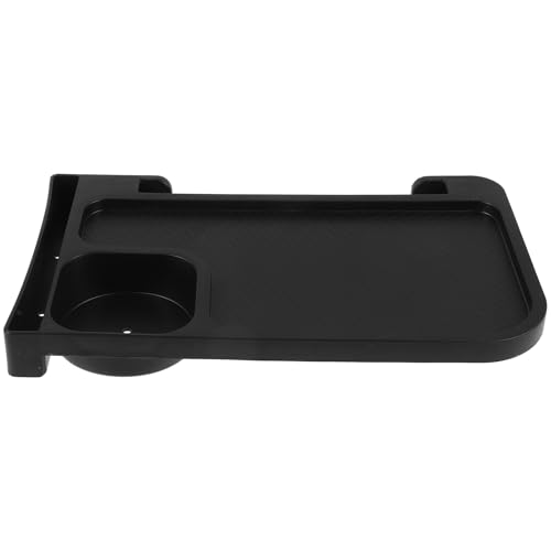 UPKOCH Klappbarer Getränkehalter für Stühle Tragbares Tisch Tablett für Getränke Snacks und Handy Geeignet für Gartenmöbel Camping und Freizeitstühle Robustem Material Schwarz von UPKOCH