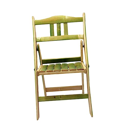 UPKOCH Klappbarer Holzstuhl mit Rückenlehne Faltbarer Outdoor hocker Stabiler Platzsparender Sitzhocker für Camping Garten Lernen und Natürlicher Handgefertigter Holz von UPKOCH